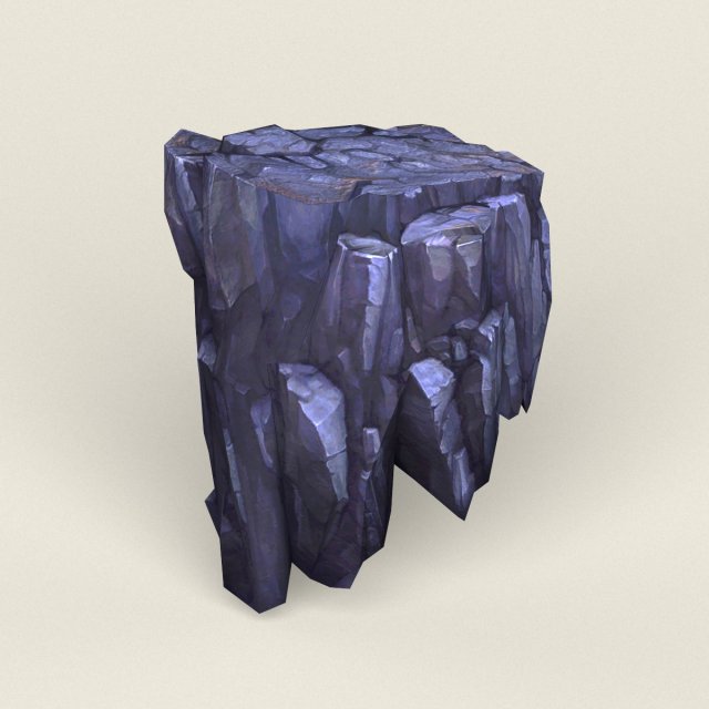 low poly stone rock 06 Modèle 3D .c4d .max .obj .3ds .fbx .stl .blend 