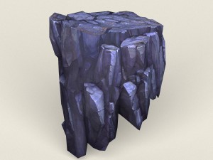 low poly stone rock 06 3D Model