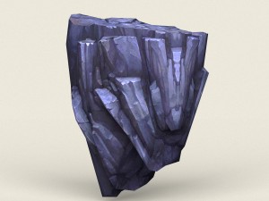 low poly stone rock 06 Modèle 3D