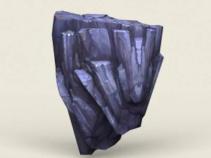 low poly stone rock 06 3D Model
