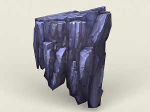 low poly stone rock 06 3D Model