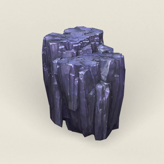 low poly stone rock 07 3D Model .c4d .max .obj .3ds .fbx .stl .blend 