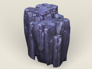 low poly stone rock 07 3D Model