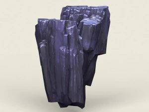 low poly stone rock 07 3D Model