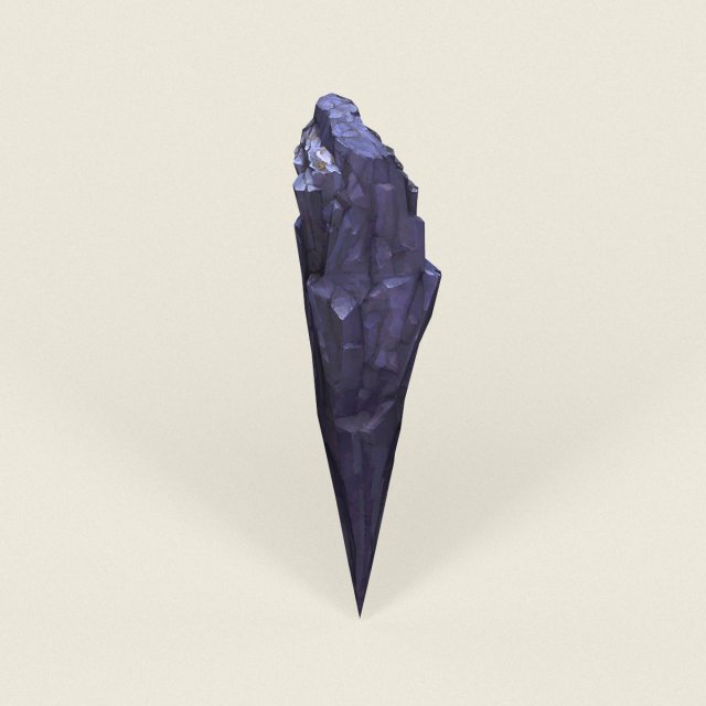 low poly stone rock 08 3Dモデル .c4d .max .obj .3ds .fbx .stl .blend 