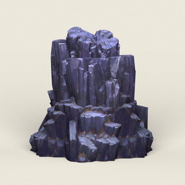 low poly stone rock 11 Modelo 3D .c4d .max .obj .3ds .fbx .stl .blend 