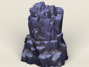low poly stone rock 11 Modelo 3D