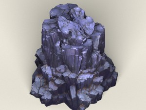 low poly stone rock 11 Modelo 3D