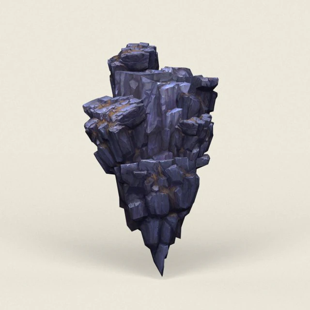 low poly stone rock 12 3D Model .c4d .max .obj .3ds .fbx .stl .blend 