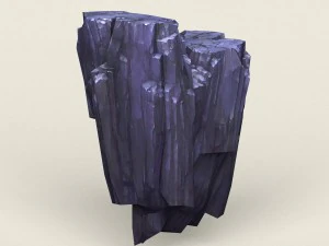low poly stone rock collection 3D Model
