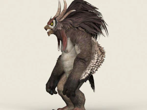 game ready fantasy owl 3D Model