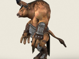 game ready warrior bull 3D 모델