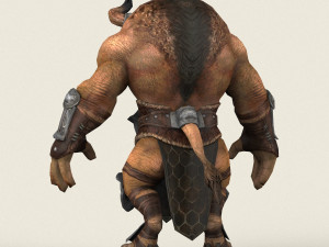 game ready warrior bull 3D 모델