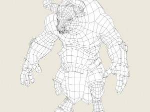 game ready warrior bull 3D 모델