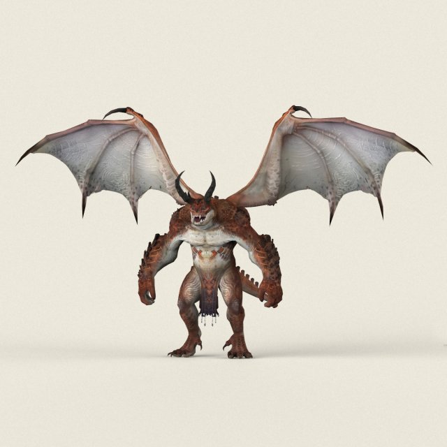 game ready dragon monster 3D मॉडल .c4d .max .obj .3ds .fbx .stl .blend 