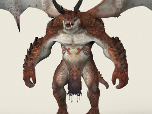game ready dragon monster 3D मॉडल