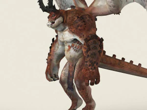 game ready dragon monster 3D Model