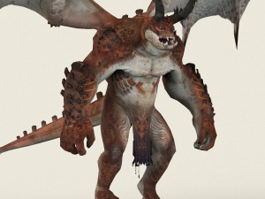 game ready dragon monster 3D मॉडल