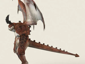 game ready dragon monster 3D Model