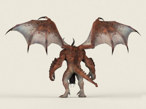 game ready dragon monster 3D मॉडल