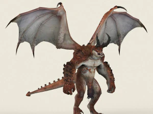 game ready dragon monster 3D Model
