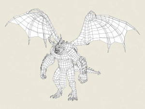game ready dragon monster 3D Model