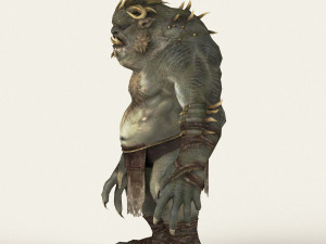 game ready fantasy beast Modelo 3D