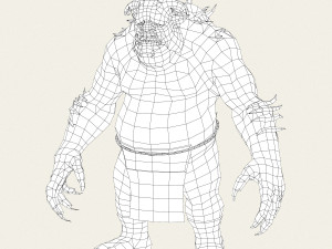 game ready fantasy beast Modelo 3D