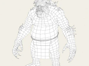 game ready fantasy beast 3D Model