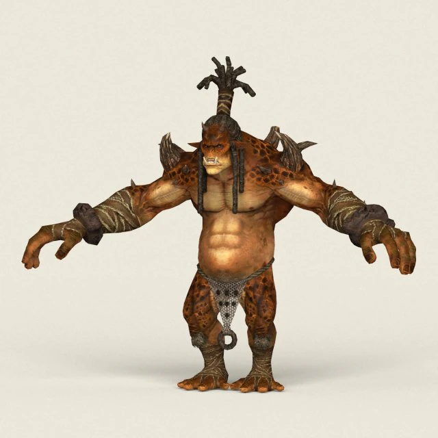 game ready fantasy hunter 3D Model .c4d .max .obj .3ds .fbx .stl .blend