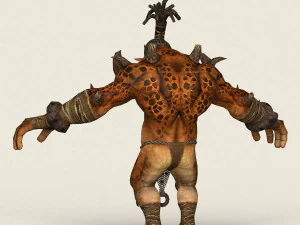 game ready fantasy hunter 3D Model