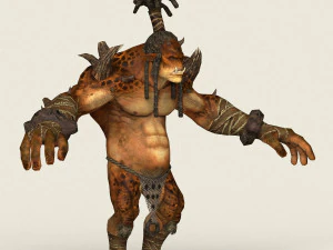 game ready fantasy hunter 3D Model