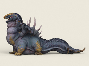 game ready fantasy monster 3D मॉडल