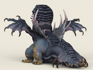 game ready fantasy monster 3D मॉडल