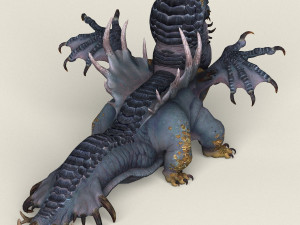 game ready fantasy monster 3D मॉडल
