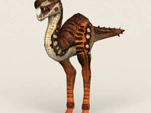 gioco pronto fantasy velociraptor Modello 3D