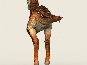 game ready fantasy velociraptor Modelo 3D