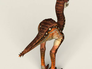 game ready fantasy velociraptor 3D Model