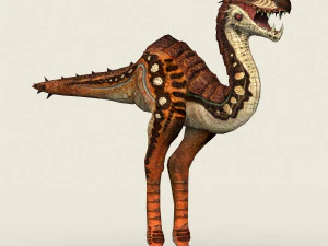game ready fantasy velociraptor 3D Model