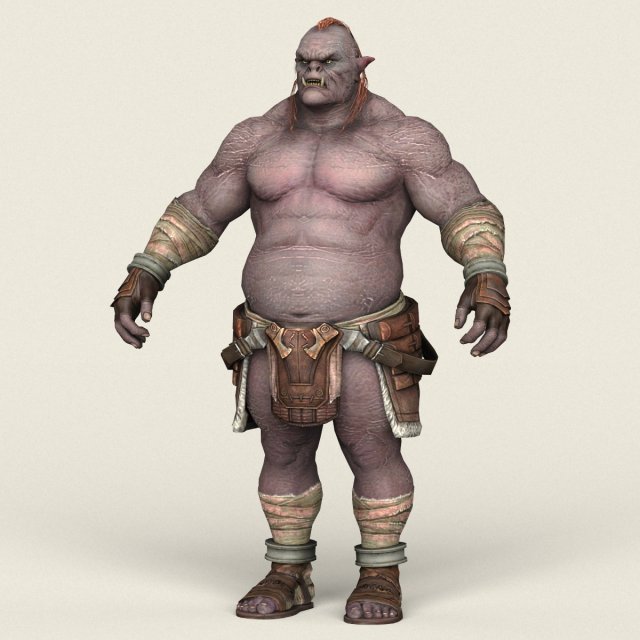 game ready orc character Modèle 3D .c4d .max .obj .3ds .fbx .stl .blend 