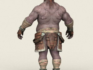 game ready orc character Modèle 3D