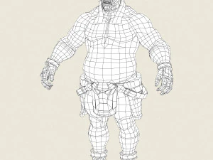 game ready orc character 3D Model
