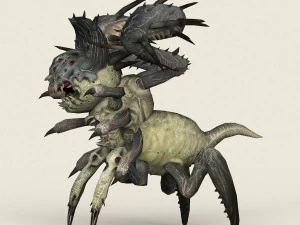 game ready monster spider 3D Model