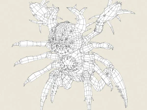 game ready monster spider 3D Model