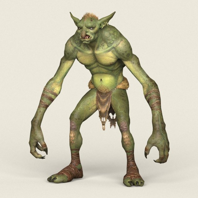 game ready goblin 3D Модель .c4d .max .obj .3ds .fbx .stl .blend 