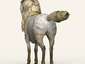 game ready unicorn 3D Model