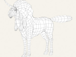 game ready unicorn 3D मॉडल