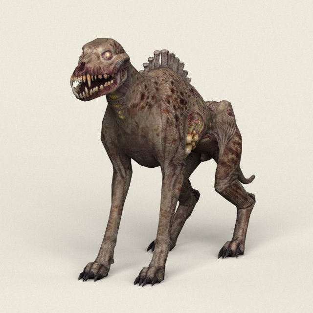 game ready ghost wolf 3Dモデル .c4d .max .obj .3ds .fbx .stl .blend 