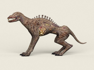 game ready ghost wolf 3Dモデル