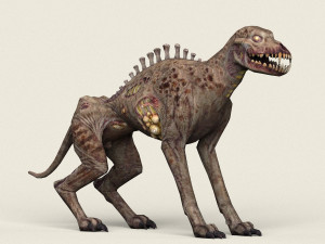 game ready ghost wolf 3Dモデル